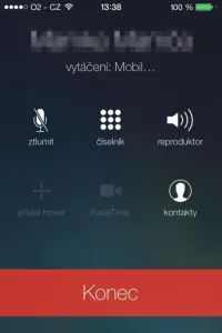 Probíhající hovor