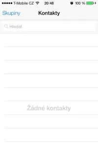 Žádné kontakty