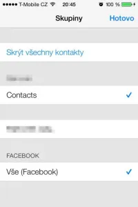iCloud není mezi účty