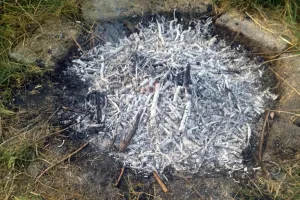 Burned to the ground
