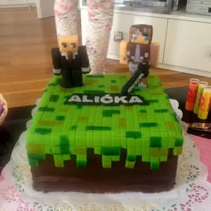 Minecraft Alićka blocky dort :p