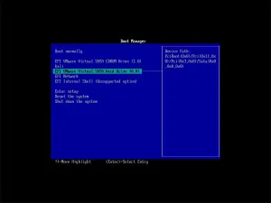 UEFI a záznam pro Kali