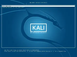 GRUB nastartovaný z UEFI záznamu