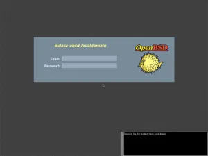 První boot OpenBSD v klasickém režimu