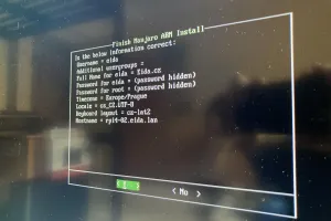 Manjaro ARM instalace